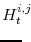 \displaystyle H^{i,j}_{t}\!\!\!\!