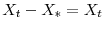 X_t - X_{\ast} = X_t