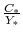 \frac{C_{\ast}}{Y_{\ast}}