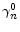  \gamma_{n}^{0}