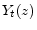  Y_{t}(z)