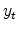  y_{t}