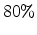  80\%