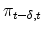  \pi_{t-\delta,t}