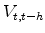 \displaystyle V_{t,t-h}
