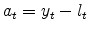 a_t = y_t-l_t