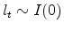 l_t\sim I(0)