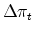 \Delta\pi_t