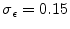  \sigma_{\epsilon} = 0.15