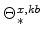  \Theta^{x,kb}_{\ast}