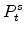 P^{s}_{t}
