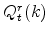  Q^{r}_{t}(k)