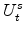 \displaystyle U^{s}_{t}