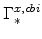\displaystyle \Gamma^{x,cbi}_{\ast}