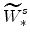 \displaystyle \widetilde{W}^{s}_{\ast}