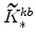  \widetilde{K}_{\ast }^{kb}