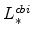  L^{cbi}_{\ast}