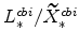  L^{cbi}_{\ast}/\widetilde{X}% ^{cbi}_{\ast}