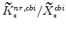  \widetilde{K}% ^{nr,cbi}_{\ast}/\widetilde{X}^{cbi}_{\ast}