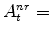  A^{nr}_{t}=