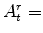  A^{r}_{t}=
