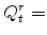  Q^{r}_{t}=
