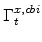  % \Gamma^{x,cbi}_{t}