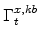  \Gamma^{x,kb}_{t}