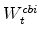  W^{cbi}_{t}