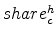  share_{c}^{h}
