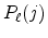  P_{\ell}(j)
