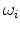 \omega_{i}