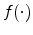  f(\cdot)