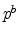  p^{b\text{ } }