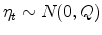  \eta_t\sim N(0,Q)