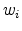  w_i