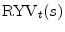  \ensuremath{{\rm RYV}_{t}}(s)