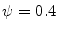  \ensuremath{\psi}=0.4