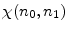  \ensuremath{\chi(n_0,n_1)}