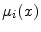  \ensuremath{\mu_{i}}(x)
