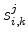 s_{i,k}^{j}