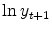  \ln y_{t+1}
