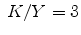  \; K/Y = 3