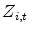  Z_{i,t}