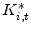  K^{\ast}_{i,t}