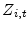  Z_{i,t}