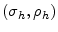  (\sigma_{h},\rho_{h})
