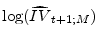 \displaystyle \log (\widehat{IV}_{t+1;M})