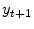 \displaystyle y_{t+1}