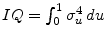  IQ = \int_0^1\sigma^4_u\,du